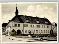 75438 W7134 Knittlingen - Neues Rathaus Faust-Denkmal