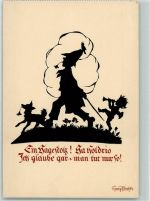 Engel Hagestolz Junggeselle Steindruck Schiemann Zittau Plischke, G.