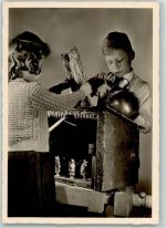 Puppenstube Kinder basteln AK Spielzeug Foto AK