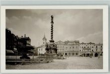 Broumov Braunau - Ringplatz Säule Auto Bohm