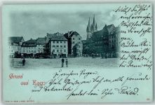 Cheb Eger 1898 - Marktplatz Wilhelm Müller