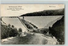 53937 W5372 Gemünd , Eifel - Urfttalsperre Sperrmauer Kaskade