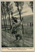 Das erste Opfer - Kriegsausgabe von Reclams Universum Kavallerie WK I