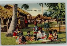 Miami A Seminole Family Group AK Indianer 1946