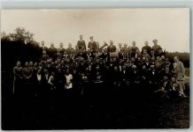 Missionsfest in Friedensfelde Blaskapelle Musik 1926 Privatfoto AK