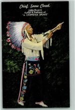 Chief Snow of the Chippewa Cloud AK Indianer