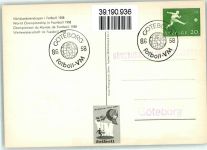 Göteborg Weltmeisterschaft 1958 + SST Fußball Sonderstempel