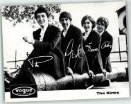 The Kinks Faksimile Unterschrift Rock / Pop FOTO KEINE AK
