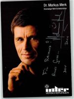 Dr. Markus Merk Welt Schiedsrichter Autogramm KEINE AK