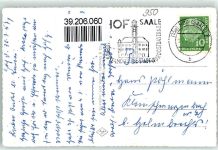 95028 W8670 Hof , Saale - Hallenbad Rathaus Saale mit Michaeliskirche Jugendherberge Bismarckturm