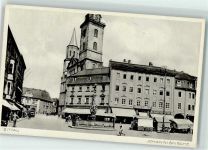 02763 O8800 Zittau - Johanniskirche Brunnen Marktstände