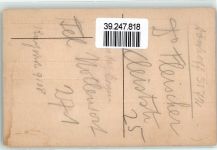 16100 Genova 1908 Künstlerkarte Dr. P. Schwarz sign. Ort handschriftlich