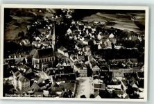 84130 W8312 Dingolfing - Fliegeraufnahme Kirche Platz