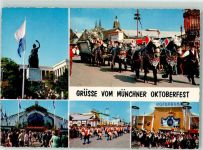 W8000 München Wiesn , Festgespann , Brauereigespann , Bier Oktoberfest
