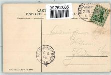 79539 W7850 Lörrach 1906 - Fabrik Kind Bahnpost Basel Zell Zug Nr.1714
