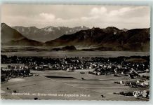 82418 W8110 Murnau a. Staffelsee - Fliegeraufnahme mit Ettaler Mandl und Zugspitze
