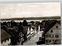 86911 W8918 Dießen a. Ammersee - Blick gegen das Ostufer mit Klosterkirch Andechs