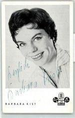 Barbara Kist Schlagersängerin Autogramm