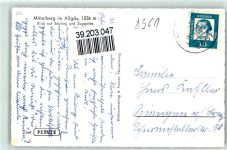 87466 W8967 Mittelberg b Oy - Säuling Zugspitze Kirche Kuh