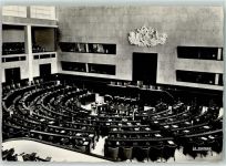 Strasbourg Straßburg Maison de Europe - La Salle des Seances AK Politik
