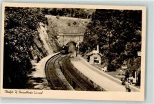 98559 O6055 Oberhof , Thüringen - Brandleitetunnel Bahnhof Eisenbahn