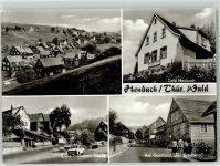 98666 O6113 Heubach b Eisfeld - Ernst Thälmann Straße am Gasthaus Zur Erholung