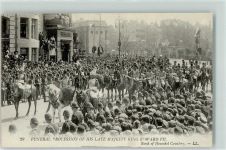 London Adel Trauerzug von König Edward VII Adel England 1910