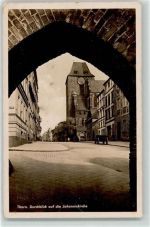 Thorn Torun - Durchblick auf die Johanniskirche
