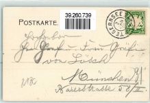 83684 W8180 Tegernsee 1906 - Kloster Schloss Winter