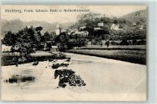 91344 W8551 Streitberg , Oberfr 1907 Gebrauchsspuren Bade u. Molkenkuranstalt