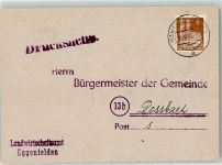 84307 W8330 Eggenfelden KEINE AK Telegramm Landwirtschaftsamt