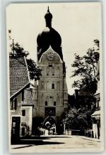 85435 W8058 Erding Gebrauchsspuren Schöner Turm Emailleschilder Ort lt. Stempel