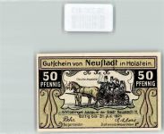 23730 W2430 Neustadt in Holstein - Notgeld Gutschein v Neustadt in Holstein am Hafen 50 Pfennig Nr. 05223