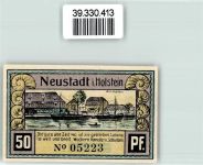 23730 W2430 Neustadt in Holstein - Notgeld Gutschein v Neustadt in Holstein am Hafen 50 Pfennig Nr. 05223