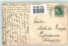 Prägedruck Landschaft Passepartout 1908