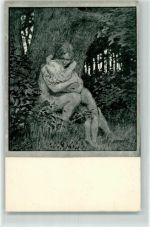 Nr. 48 Beichte Jugendstil AK Fidus