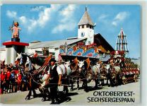 W8000 München Wiesn , Festgespann , Brauereigespann , Bier Oktoberfest