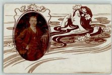 Passepartout Mannn Nixe 1907 Gebrauchsspuren