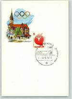 W8000 München Olympiade München 1972 Pressezentrum Sonderstempel