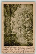 Amor , Postlagernd , Verlag Ackermann Nr. 744 AK Zatzka, H. 1899