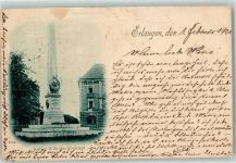 91052 W8520 Erlangen 1901 - Kaiser Wilhelm Denkmal
