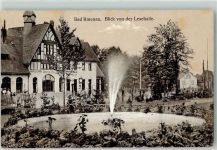 98693 O6300 Ilmenau , Thür 1915 - Blick von der Lesehalle Springbrunnen