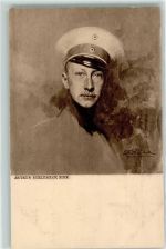 sign Arthur Schlubeck Adel Kronprinz Wilhelm Künstlerkarte