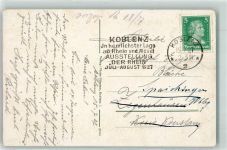 56068 W5400 Koblenz am Rhein - Werbestempel Ausstellung Der Rhein 1927