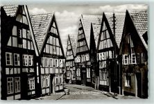 32825 W4933 Blomberg , Lippe - Petersilienstraße Fachwerkhäuser