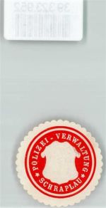 06279 O4242 Schraplau Siegelmarke Polizei Verwaltung Schraplau