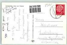 86150 W8900 Augsburg , Bay Foto AK Blick zum Theater Auto