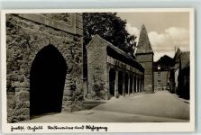 39261 O3400 Zerbst Foto AK Stadtmauer Übergang
