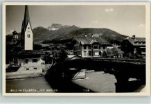6280 Zell am Ziller Foto AK Kirche Gerlos Brücke