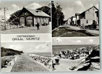 18181 O2553 Graal-Müritz , Seeheilbad - Milchbar Seestern Rosa Luxemburg-Straße Strand